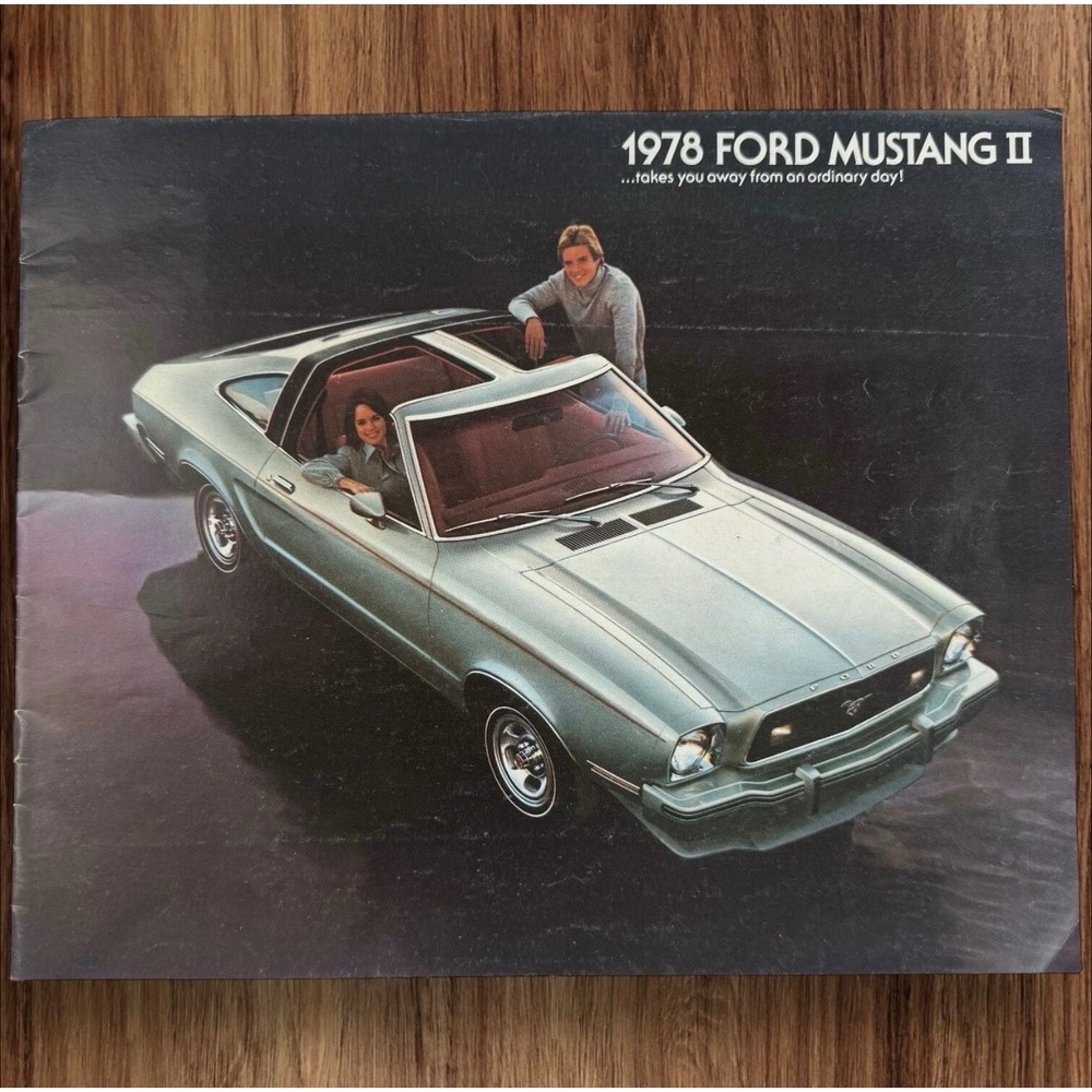 Vtg 1978 Ford Mustang II Sales Brochure Mach 1 Cobra II King Cobra Ghia Specs